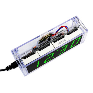 OKYN1104-7 Handmade Desktop Decor <b>Digital</b> <b>Clock</b> DIY Soldering Kit Electronic Project Kit for STEM Education School - Product Image 4