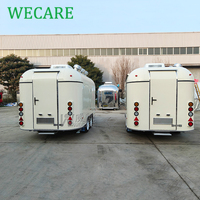 Remorques de bar mobiles WECARE entièrement équipées, foodtruck pour desserts, hot-dogs, glaces, café, snacks, remorque de foodtruck avec cuisine complète