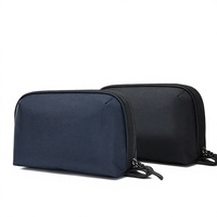 Sac de rangement portable sans fermeture pour câbles de données et accessoires de chargeur - Design minimaliste moderne Modèle S2435 pour voyage et bureau