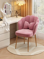 Fauteuil de maquillage individuel moderne pour salon, ensemble de chaises de salon rose en velours, fauteuils de luxe pour le salon