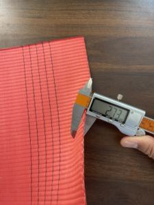 Sangle en polyester de 12,5 cm, rouge, haute résistance, sangle de levage industrielle et ceinture de fixation de cargaison - Product Image 2