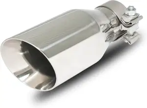 Universal Car Stainless Steel Exhaust Muffler Tips 2.5 Inch Exhaust Pipe