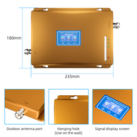 Amplificateur de signal Tri-Bande LTE/4G/3G/2G/5G avec couverture de 500 à 1000 m² et gain de 70 dB
