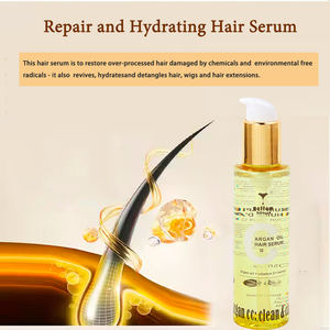 Manufacturer Custom Scent Bio Silk Hair Frizz Serum Private Label <b>Organic</b> Honey Nourish Hair Serum <b>Oil</b> Wholesale in Chinese - Product Image 5