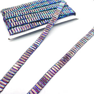 Patch strass vert artisanat Appliques pour vêtements chaussures tissu dentelle thermocollante pour Caribana brésil carnaval Costumes personnalisables - Product Image 2