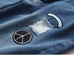 OA סקיני בבאגי נהרס ripped גברים ג 'ינס מפואר תיקונים במצוקה ינס גברים מותאם אישית stacked ג' ינס לגברים אופנתי נמוך MOQ MJ088