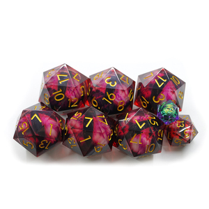 Personnalisé D20 Résine Polyédrique Dragon Oeil <span class=keywords><strong>Dés</strong></span> Numéro Unique 1-<span class=keywords><strong>20</strong></span> Chute Rouge Couleur RPG <span class=keywords><strong>20</strong></span> <span class=keywords><strong>Faces</strong></span> <span class=keywords><strong>Dés</strong></span> - Product Image 5