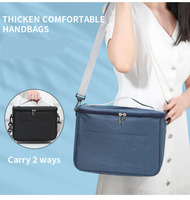 Sac à bandoulière isotherme Oxford réutilisable avec logo personnalisé, imperméable, grande capacité, pour pique-nique en extérieur, pour hommes