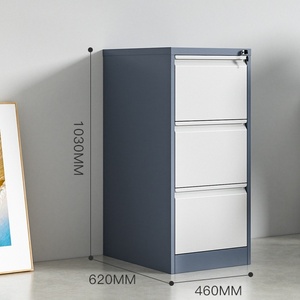 Chất lượng tốt nhất bán buôn giá rẻ nhất kim loại 3 ngăn kéo văn phòng lưu trữ Tủ hồ sơ - Product Image 2