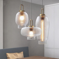 JYLIGHTING Luminaire nordique simple suspension en verre de luxe design restaurant bar décoré lustre moderne