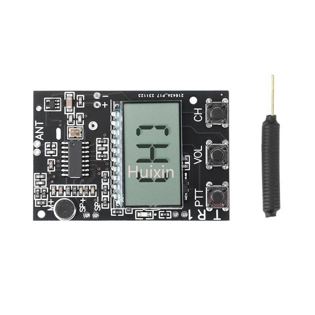 FM Walkie Talkie Circuit Board Transceiver All-in-One FM Transmitter Receiver 7 Frequency 27-480MHz DC3.3-6V