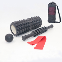 Barre de massage en mousse éco-responsable en forme de dents de loup de 33 cm, ensemble de balles de massage fascia, barre de Pilates creuse JEYORK JY163