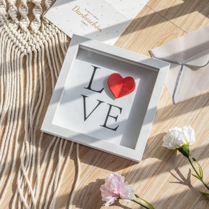Factory Wholesale Free Sample 2 Inch Deep Shadow Box <strong>Frames</strong> with Glass <strong>8</strong> <strong>X</strong> <strong>8</strong> White Shadow Box <strong>Frames</strong> - Product Image 5