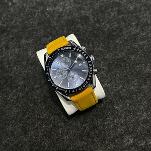 Fashion Luxury Men's Watch Three Eye Quartz Watch Alloy Leather Strap Waterproof Watch Wholesale - Product Image 4