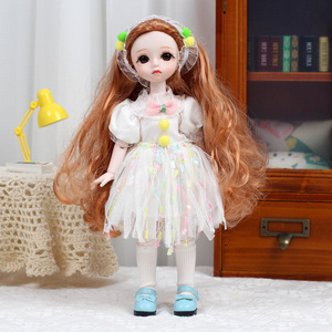 Blythe Doll Outfit 30cm White Lolita Dress With <b>Veil</b> And Bow For OB22 OB24 - Product Image 3