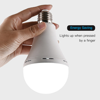 Ampoule de secours LED rechargeable super lumineuse de haute qualité 7W 9W 12W 15W pour lampe de camping à usage intérieur/extérieur
