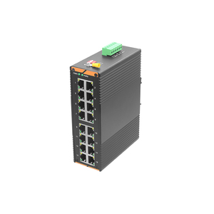 GIANTECH GT-G00016T Switch Industrial de 16 Puertos 10/100/1000Mbps para Riel DIN, Ancho de Banda de 32G, Compatible con VLAN y POE, Full-Duplex/Half-Duplex - Product Image 1