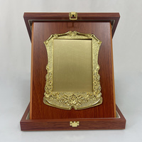23X28cm Rectangle Forme Or Argent Bronze Plaque Bois Certificat Plaques et Récompenses Personnalisé En Bois Plaque Récompenses MH-NJ0906