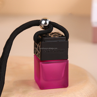 Diffuseur de parfum carré premium 8 ml pour voiture, flacon à bouchon à vis, parfum longue durée pour vernis à ongles, huile, crème de soin de la peau
