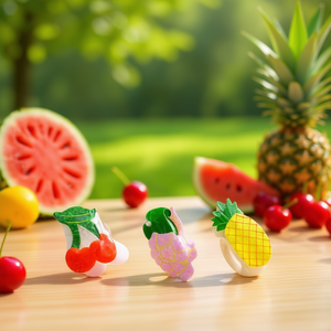 Pinza para el pelo de 8 cm con diseño de frutas para mujeres y niñas - Product Image 2