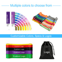 Bandes de Résistance TPE de Haute Qualité OEM en Boucle, Vente Chaude, pour Gymnastique à Domicile, Yoga, Fitness, Exercice, Élastiques, Extensibles, Couleurs Variées TALLTOP