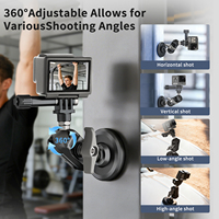 Support de caméra d'action universel en alliage d'aluminium magnétique de qualité supérieure pour GoPro, adaptateur à vis 1/4 pouce pour Insta360 et caméras sportives