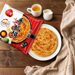 Panqueques Desmenuzados con Salsa de Chile Picante y Salada Congelada Sanquan - Pan Plano Ultrafino y Crujiente, 12 Meses de Duración, para Todas las Edades, Venta al por Mayor - Product Image 1