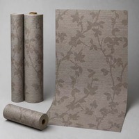 Rouleau de papier peint floral botanique en tissu non tissé respirant pour chambre à coucher, salle à manger, revêtement mural vintage rétro, décoration intérieure