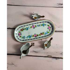 Daniele F. Elegante Especiero Pintado a Mano Estilo Limoges para Almacenamiento de Especias, Salero y Pimentero - Product Image 4