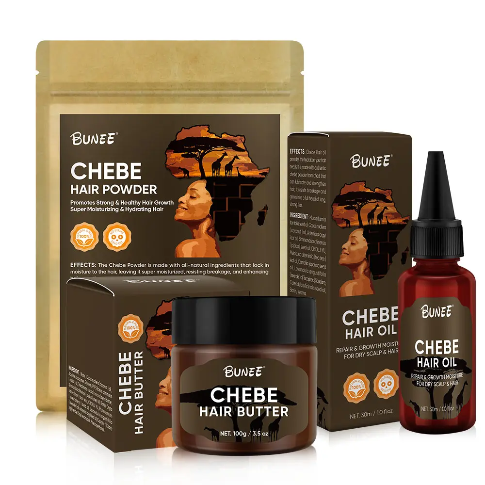 Vente en gros de beurre de chebe en poudre de haute qualité pour la pousse des cheveux huile de chebe naturelle produits de repousse des cheveux les plus populaires