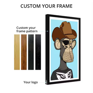 55 "<span class=keywords><strong>Android</strong></span> WIFI Art Gallery จัดแสดงนิทรรศการหน้าจอ LCD ทำงานในร่มติดผนังไม้ผ้าใบภาพดิจิตอล - Product Image 2