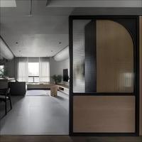 Muro Cortina de Vidrio con Patrón Karatachi Gris, Arquitectónico, Exterior, Ultra Transparente, Templado, Resistente a Impactos, Tamaño Personalizado, para Baño
