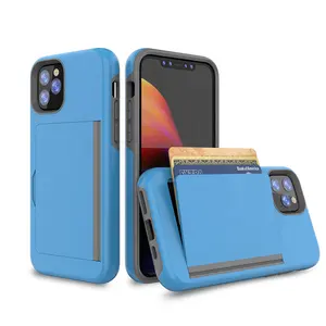 Prodotti in vetrina Combo TPU PC Altri Accessori Del Telefono Mobile di Caso con la Fessura per Carta per il iPhone di Apple 11 Pro Max XS XR X 8 Più di 7 6