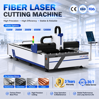 Machine de découpe au laser industrielle, découpeuse au laser à fibre CNC automatique pour la découpe de plaques en acier au carbone