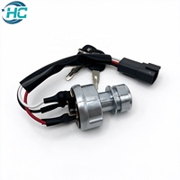 Interrupteur d'allumage à 4 fils avec 2 clés pour chargeuse compacte Caterpillar, pièces de rechange HC 110-7887 467-8535 1107887 4678535