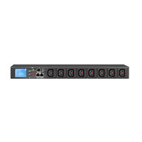 Boîtier de distribution industriel 19'' SNMP PDU avec ports C13/C20, multiprise pour montage en rack, équipement 32A, prise intelligente pour centre de données informatique