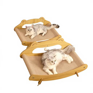 ที่นอนแมวรูป<span class=keywords><strong>กบ</strong></span> Pawstar ทำจากไม้ MDF พร้อมที่ลับเล็บและเสื่อป่านศรนารายณ์ ดีไซน์น่ารัก ไม่หลุดร่วง รับผลิตตามสั่ง ขายส่ง OEM - Product Image 1