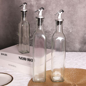 Dispensador de aceite de oliva y vinagre de vidrio hecho a máquina de 150 Ml /250 Ml /500 Ml, botella, contenedor de aceite, suministro a granel de fábrica china - Product Image 3