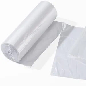 Wholesale Custom Hdpe Ldpe 33 55 65 Gallon Garbage Trash Bags Large Black White Plastic Trash Bags Heavy Duty Can Liner Rolls