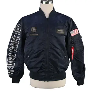 Jaqueta bomber masculina de alta qualidade, nova jaqueta de primavera personalizada