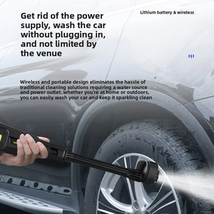 Nettoyeur de voiture portable sans fil, pistolet à eau, nettoyeur haute pression électrique, puissant, pour le lavage de voiture - Product Image 3