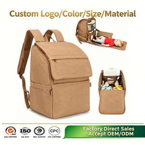 Mochila Pañalera Personalizada OEM/ODM con Cambiador, Mochila Grande para Pañales, Bolsa <span class=keywords><strong>de</strong></span> Pañales para Bebé, Mochila para Mamá - Product Image 1