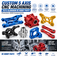 Pièces de rechange pour voitures RC usinées sur mesure par CNC en acier inoxydable et aluminium 7075, pour fraisage et électroérosion à fil