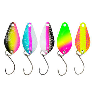 Newbility Esca Artificiale Spoon da Pesca per <span class=keywords><strong>Trota</strong></span> di Alta Qualità, 2,5 cm 2 g, 5 Pezzi per Confezione - Product Image 1