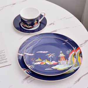 Best Selling Luxury 4pcs Ceramic and Bone China Dinner Set Dishes & Plates - Product Image 3