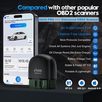 XTOOL AD20 PRO OBD2 escáner inalámbrico BT herramienta de diagnóstico de coche con todo el sistema lector de código de escaneo Clear Oil Reset para iPhone Android