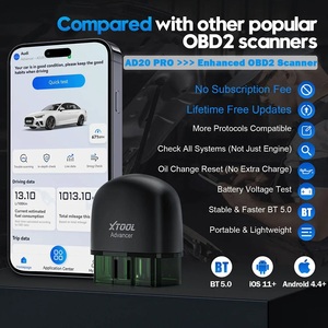 Xtool Ad20 Pro OBD2 Máy Quét Không Dây Bt Xe Công Cụ Chẩn Đoán Với Tất Cả Các Hệ Thống Quét Mã Reader Rõ Ràng Dầu Thiết Lập Lại Cho Iphone Android - Product Image 4