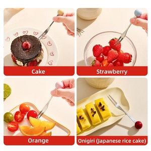 Ensemble de fourchettes à fruits créatives avec logo/couleur personnalisés, pot de rangement, fourchettes à dessert au style de dessin animé mignon pour la cuisine domestique - Product Image 5