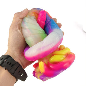 YOCY <span class=keywords><strong>Plug</strong></span> anal long de 46 cm, dildo fantaisie <span class=keywords><strong>licorne</strong></span>, silicone souple, <span class=keywords><strong>plug</strong></span> anal lumineux dans le noir, jouet sexuel pour femmes et hommes, masturbation anale - Product Image 5