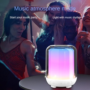 Tinh tế loa không dây được trang bị với màu <span class=keywords><strong>LED</strong></span> môi trường xung quanh ánh sáng cạnh giường ngủ ánh sáng và trắng tiếng ồn Stereo USB cung cấp điện - Product Image 5